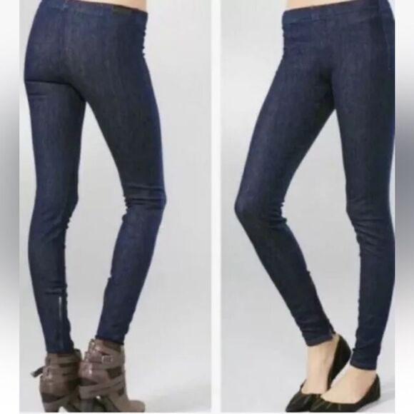 joe’s jeans Legging  Womens Size Medium Dark Blue Ankle Zip - Picture 1 of 12